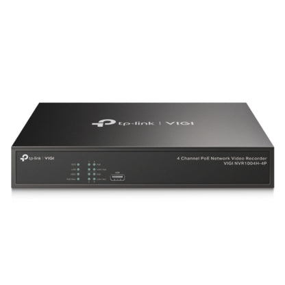 TP-Link VIGI NVR1004H-4P 4 Channel PoE+ Network Video Recorder, 24/7 Continuous Recording, 4K HDM... - Image 2
