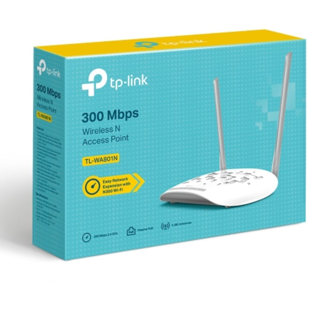 TP-Link TL-WA801N 300Mbps Wireless N Access Point, Multiple Operation Modes, WPA2, Included Passi...