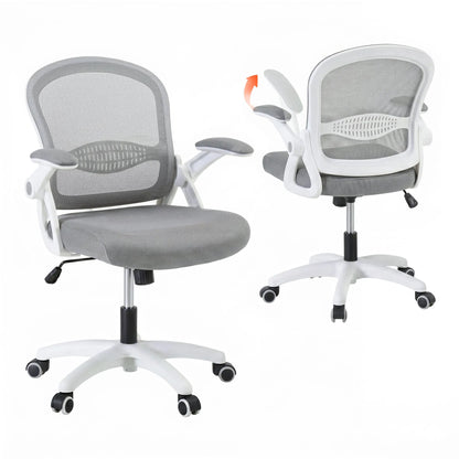 Artiss Mesh Office Chair Mid Back Grey