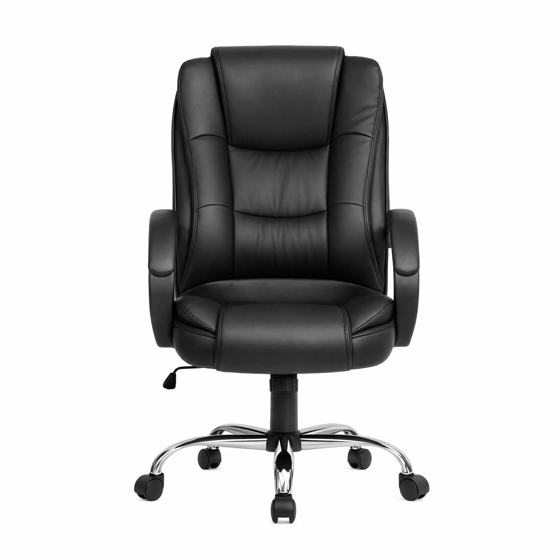 Artiss Executive Office Chair Leather Tilt Black - Image 3