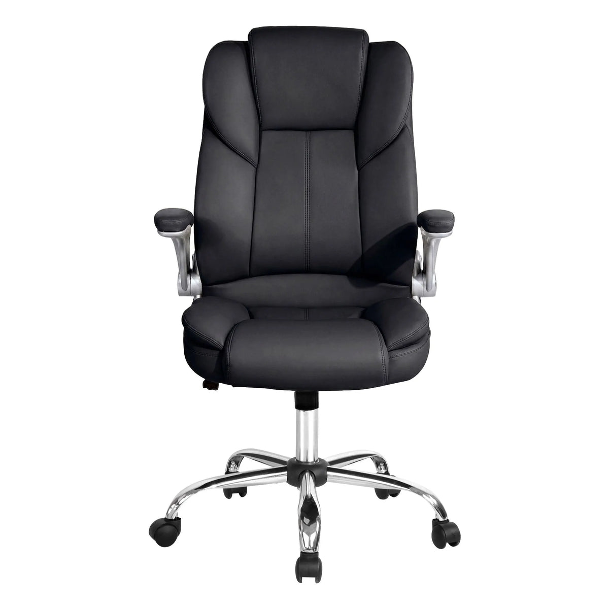 Artiss Executive Office Chair Leather Tilt Black - Image 3