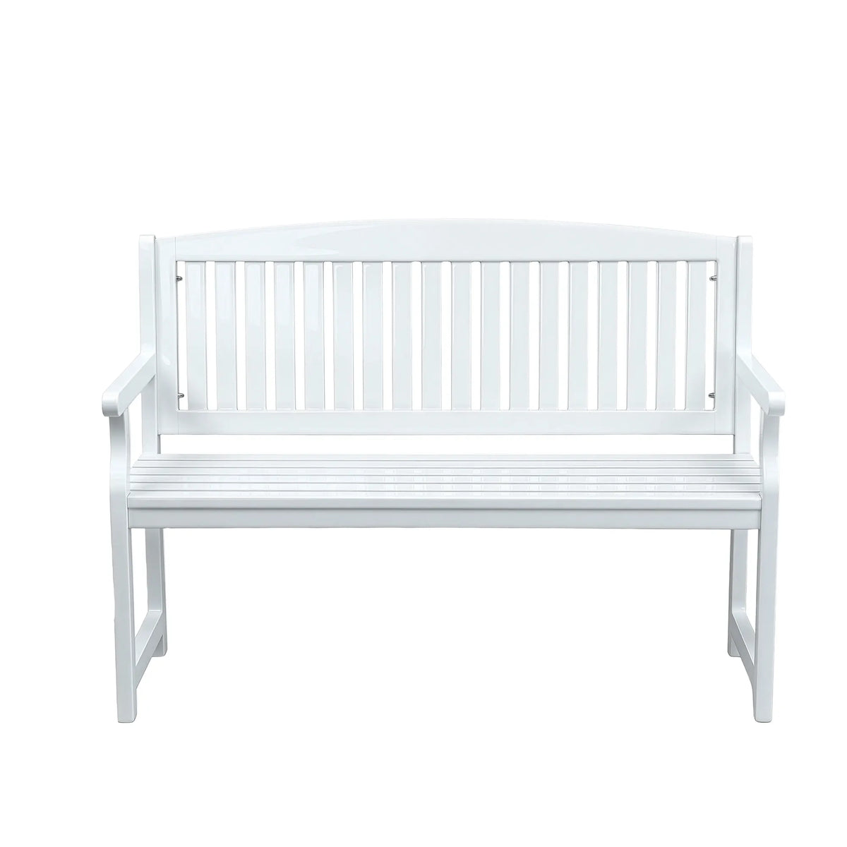 Gardeon Outdoor Garden Bench Wooden 2 Seater Lounge Chair Patio Furniture White - Image 3