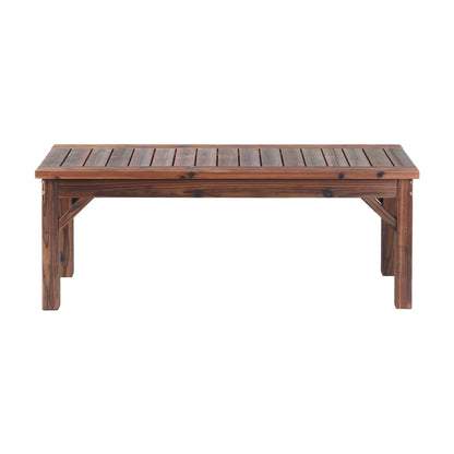 Gardeon Garden Benches Garden Seating Backless Timber Seat 120cm Brown - Image 4