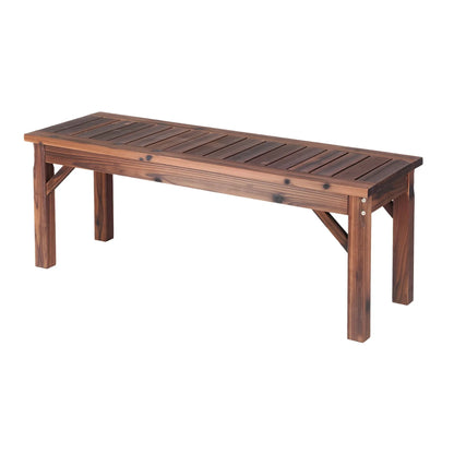 Gardeon Garden Benches Garden Seating Backless Timber Seat 120cm Brown - Image 9