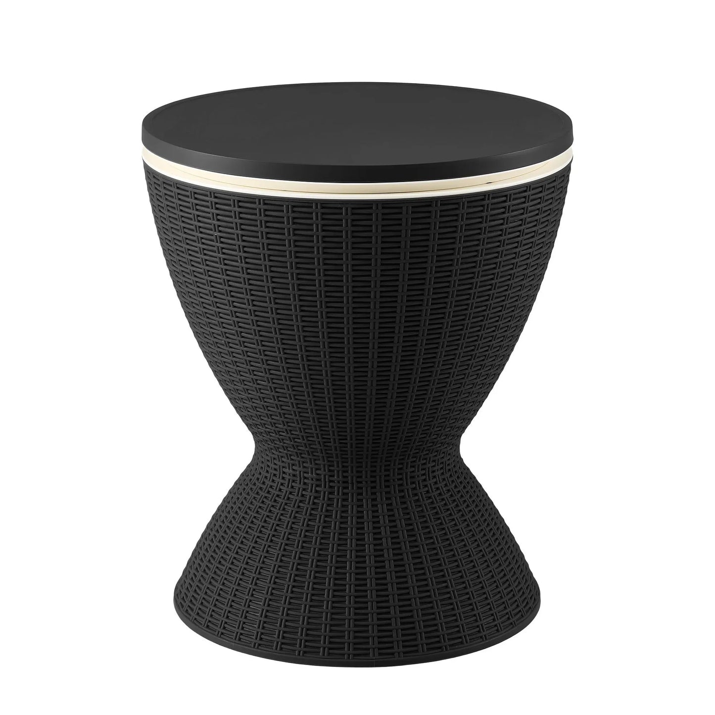Gardeon Outdoor Bar Table Portable Ice Bucket Cooler 30L Adjustable Top Black - Image 3