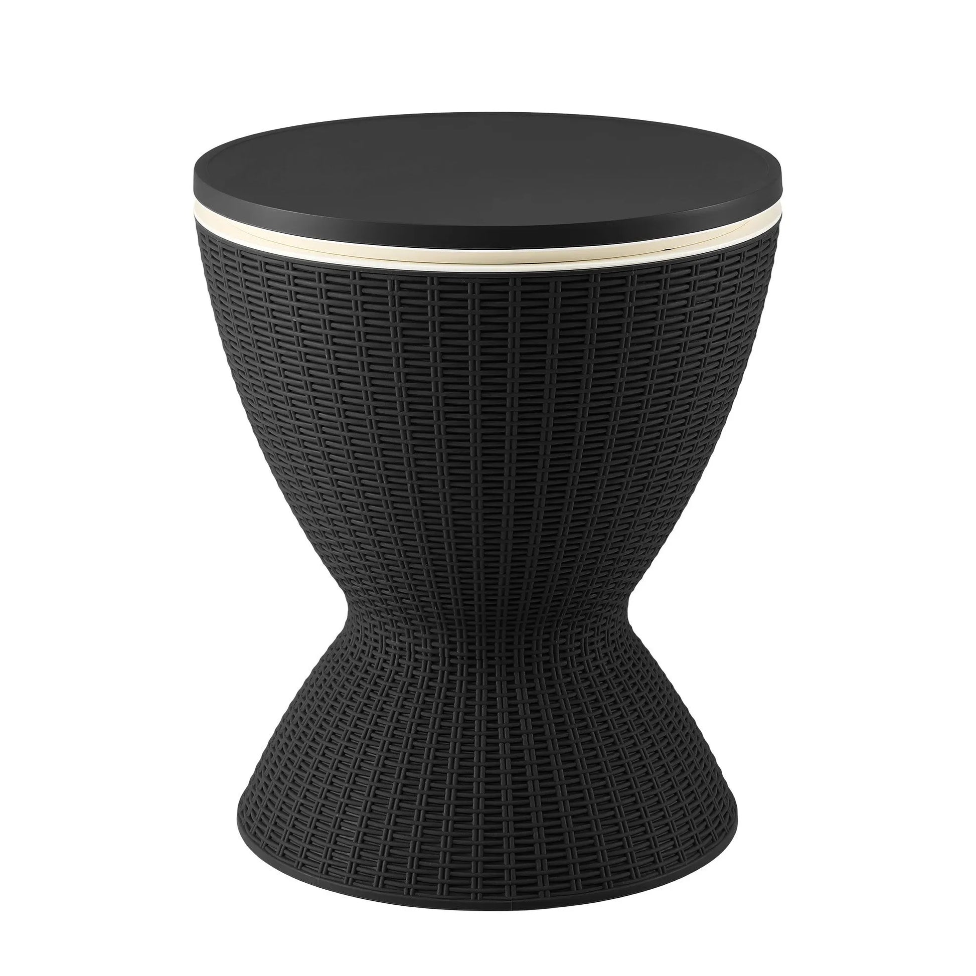 Gardeon Outdoor Bar Table Portable Ice Bucket Cooler 30L Adjustable Top Black - Image 3