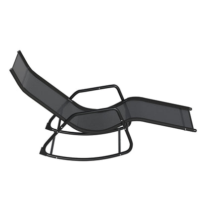 Gardeon Sun Lounge Rocking Chair Outdoor Lounger Patio Furniture Pool Garden - Image 4