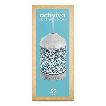(LS) mbeat® activiva Metal Essential Oil and Aroma Diffuser-Vintage White -100ml Built-in 7 LED c... - Image 4