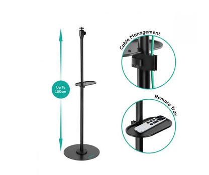 (LS) mbeat® activiva Universal Mini Projector Floor Stand offers 360° rotation, adjustable height... - Image 3