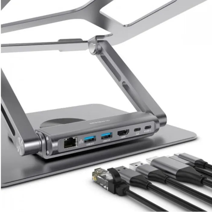 mbeat® Stage S12 Rotating Laptop Stand with USB-C Docking Station Flexible Ergonomic Design USB-C... - Image 2