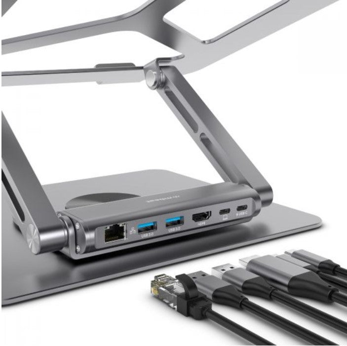 mbeat® Stage S12 Rotating Laptop Stand with USB-C Docking Station Flexible Ergonomic Design USB-C... - Image 2