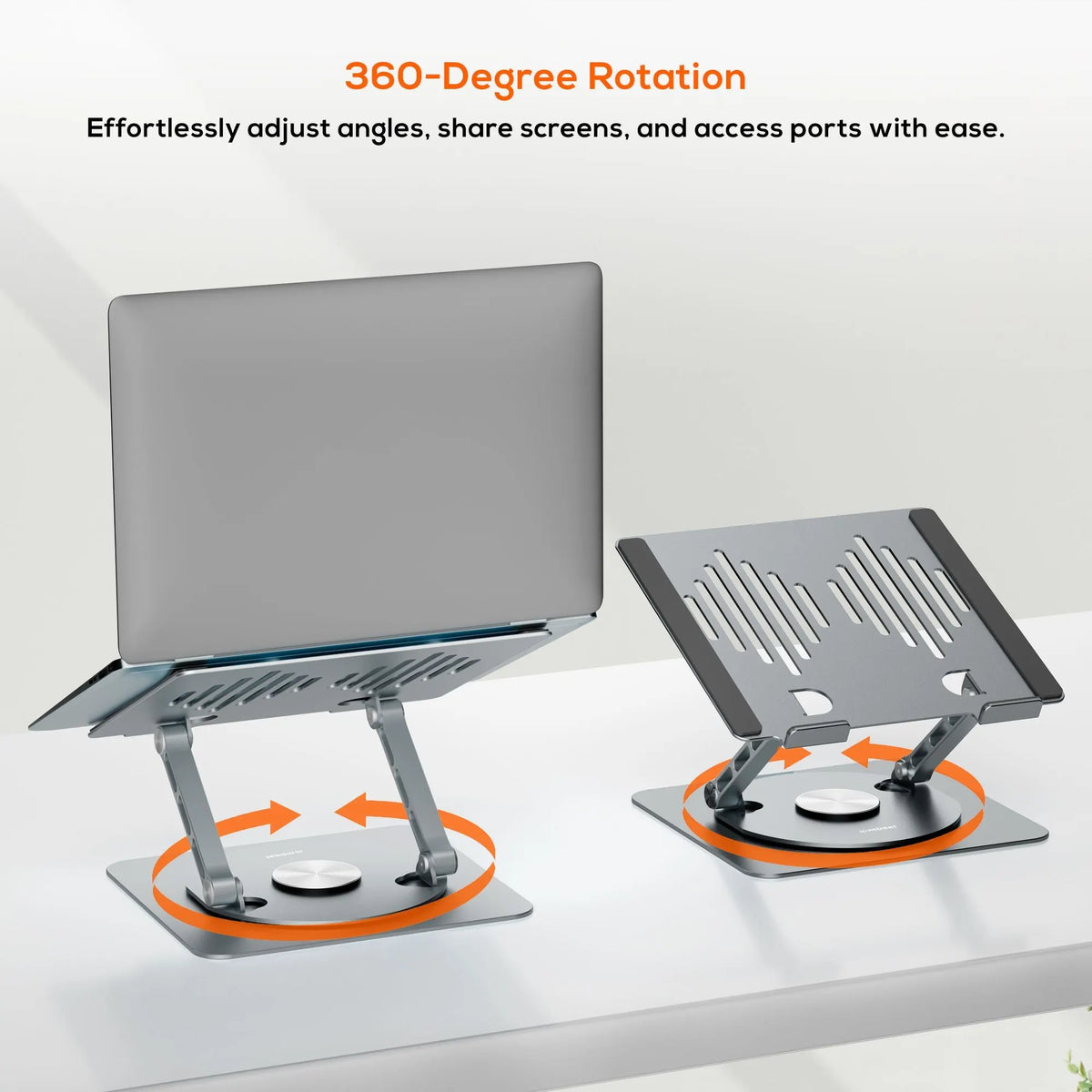 mbeat® Stage S7 Rotating and Height-Adjustable Laptop Stand - Space Grey Material: Aluminium allo... - Image 2