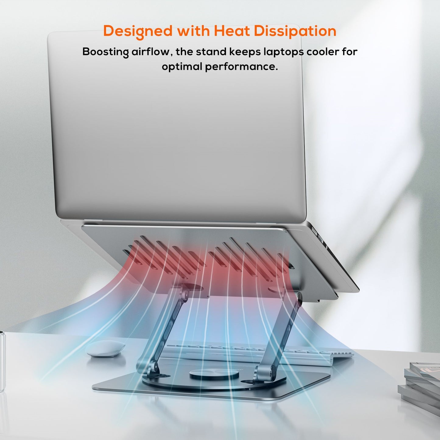 mbeat® Stage S7 Rotating and Height-Adjustable Laptop Stand - Space Grey Material: Aluminium allo... - Image 3