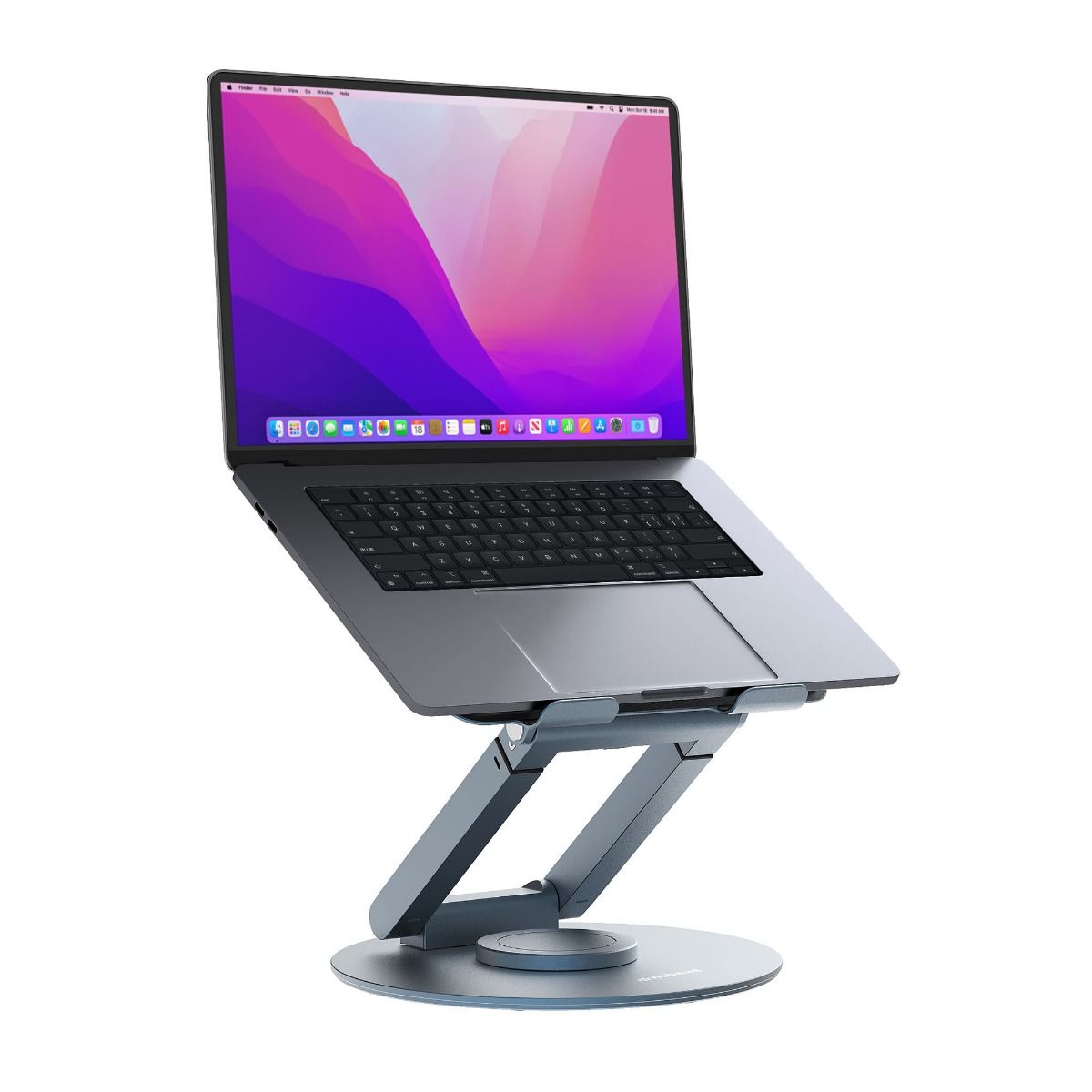 mbeat® Stage S9 Rotating Laptop Stand with Telescopic Height Adjustment Material: Aluminium Alloy...