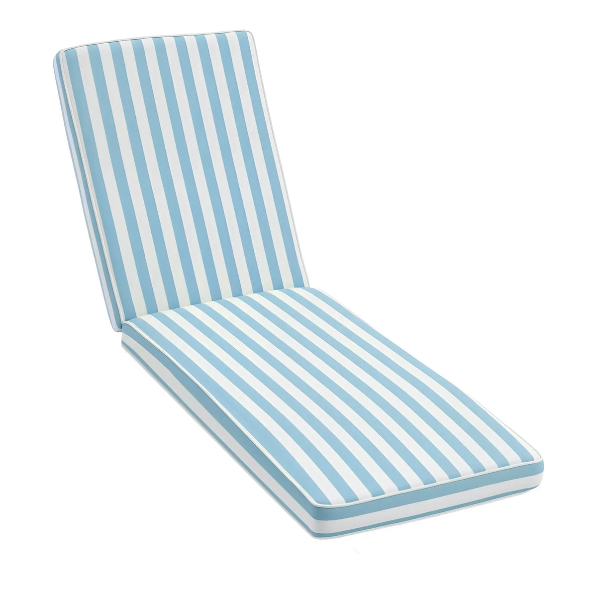 Gardeon Outdoor Chaise Lounge Cushion Lounge Chair Pad Sunbed Mattress Blue - Image 3