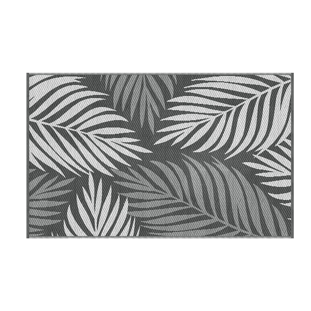 Gardeon Outdoor Rugs 152x244cm Large Carpet Reversible Area Mat PP Dual-Sided Patio Rug Leaf - Image 3