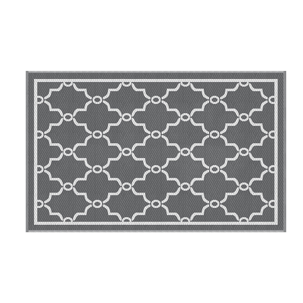 Gardeon Outdoor Rugs 152x244cm Large Carpet Reversible Area Mat PP Dual-Sided Patio Rug Maroc - Image 3