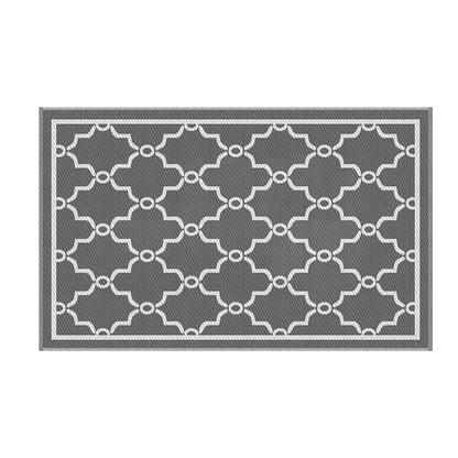 Gardeon Outdoor Rugs 152x244cm Large Carpet Reversible Area Mat PP Dual-Sided Patio Rug Maroc - Image 3