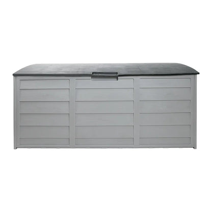 Gardeon Outdoor Storage Box 290L Lockable Organiser Garden Deck Shed Tool Grey - Image 3