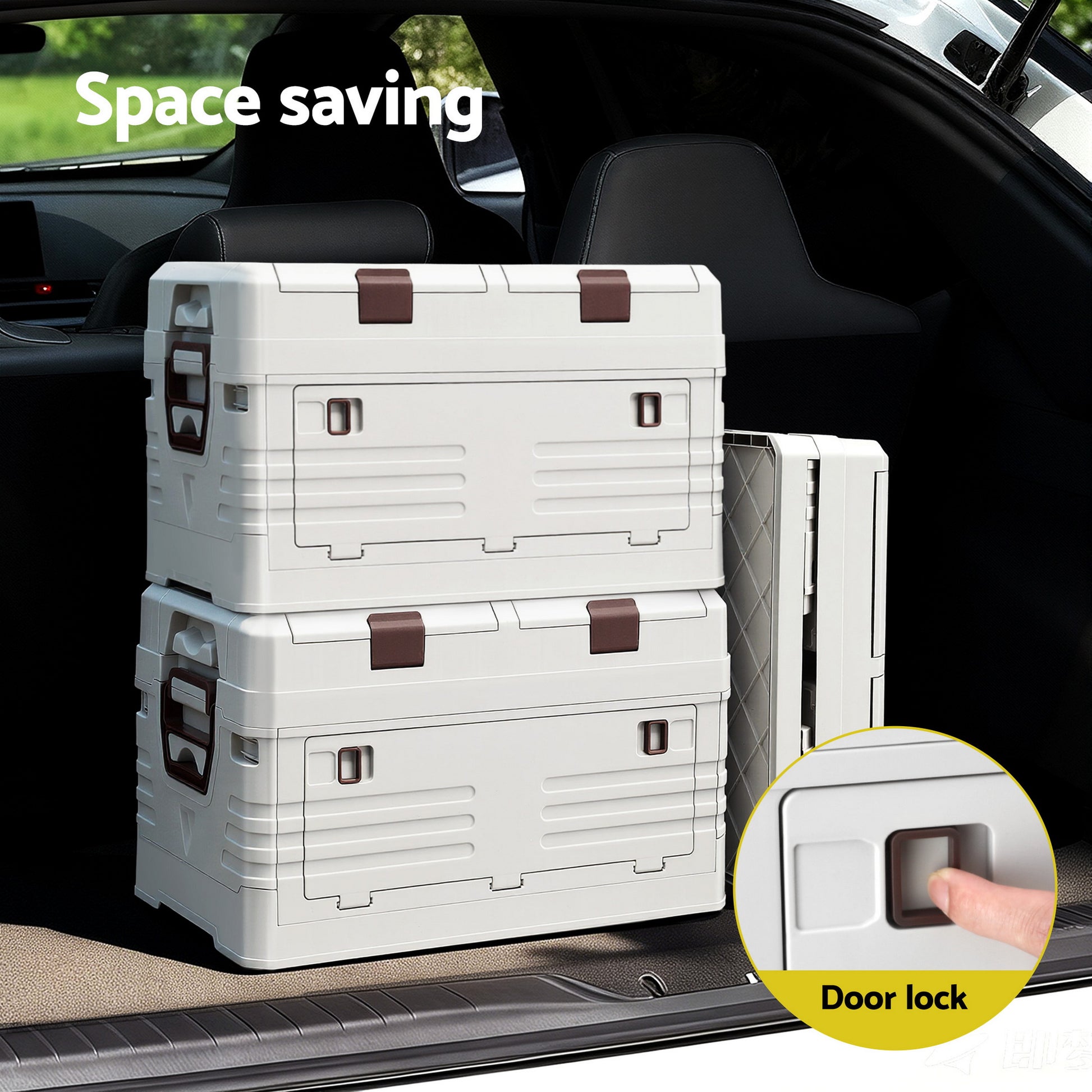 Gardeon 40L Outdoor Storage Box Foldable Camping Collapsible Bins Organizer - Image 5