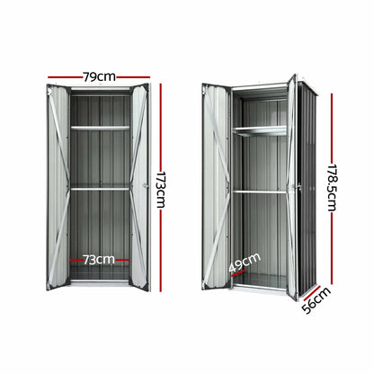 Gardeon Outdoor Storage Cabinet Garden Shed Tool Lockable Cupboard Steel Adjustable Shelves - Image 3