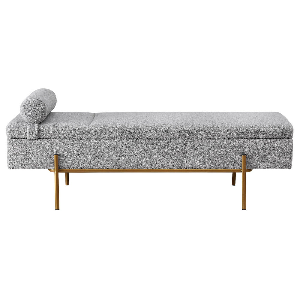 Artiss Storage Ottoman Bed 140cm Pillow Foot Stool - Image 3