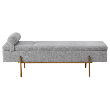 Artiss Storage Ottoman Bed 140cm Pillow Foot Stool - Image 3