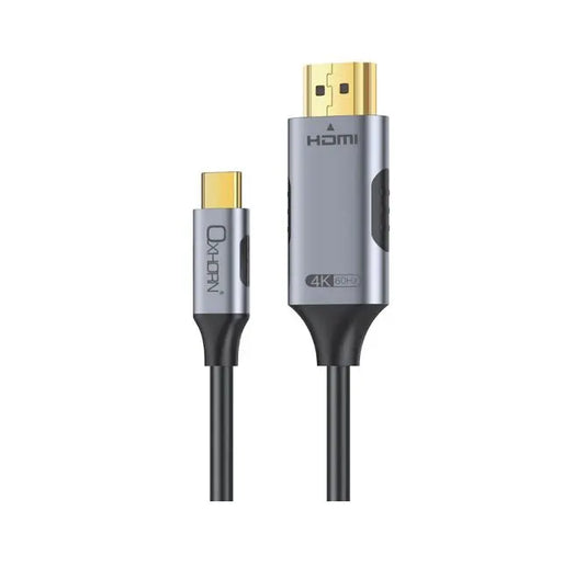 Oxhorn USB C to HDMI 2.0 2m cable 4K@60Hz Aluminum plugs black Support HDCP 1.4 HDCP 2.2 Thunderb...