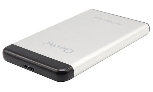 Oxhorn USB 3.0 USAP 2.5″ SATA HDD SSD Enclosure Silver USB3.0 Cable (included) 2YR WTY - Hard Dri...