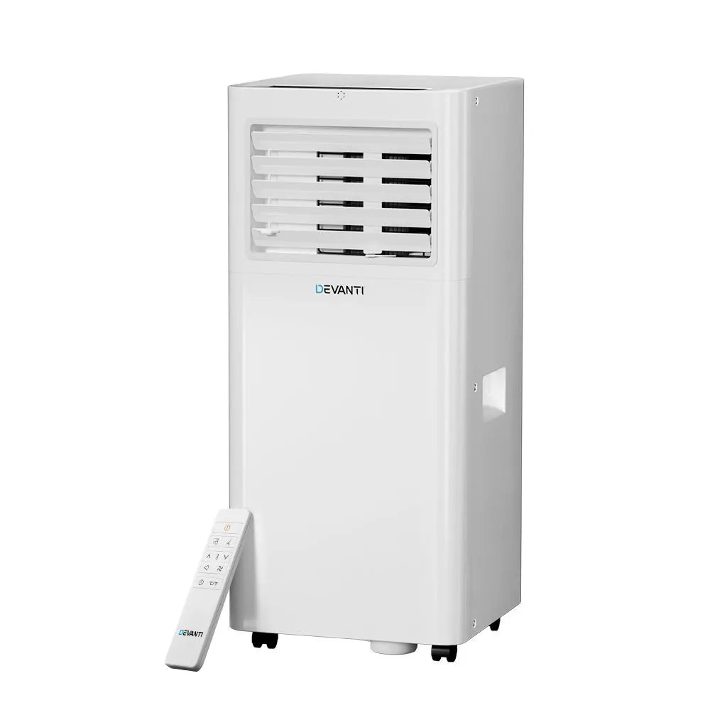 Devanti Portable Air Conditioner 7000BTU Cooling Mobile Fan Cooler Dehumidifier - Image 2