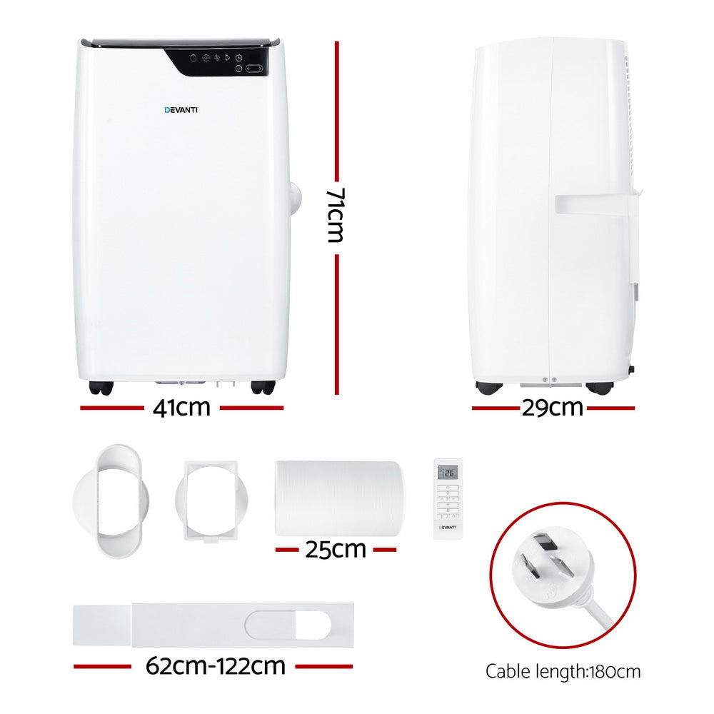 Devanti Portable Air Conditioner Dehumidifier Fan 12000BTU - Image 2