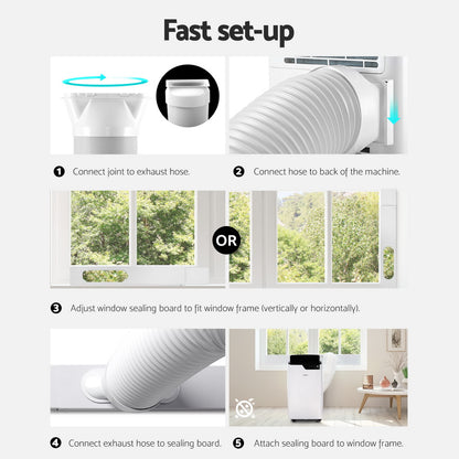 Devanti Portable Air Conditioner Dehumidifier Fan 12000BTU - Image 8