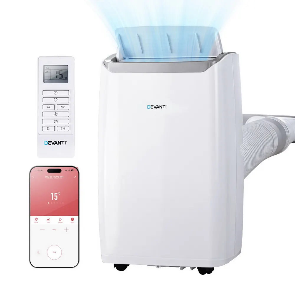 Devanti Portable Air Conditioner Dehumidifier Fan 14000BTU - Image 2
