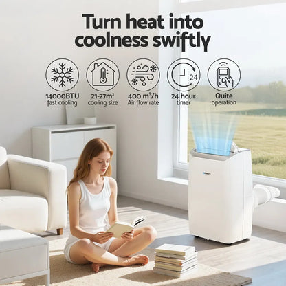 Devanti Portable Air Conditioner Dehumidifier Fan 14000BTU - Image 5
