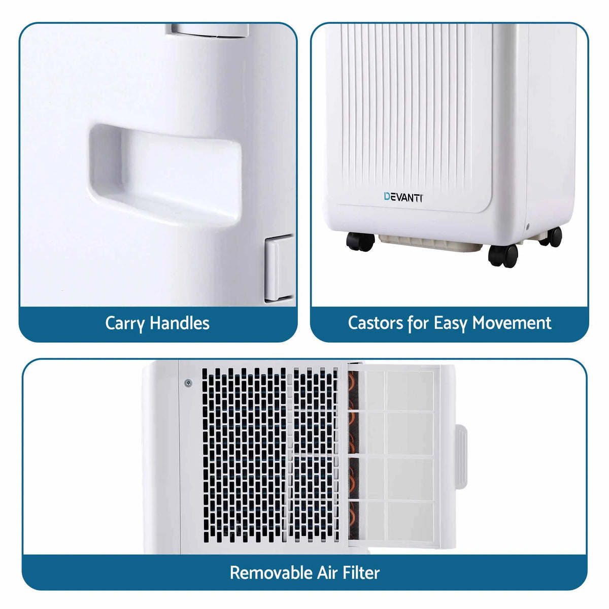 Devanti Portable Air Conditioner 5000 BTU 3-in-1 with Remote Control - Image 9