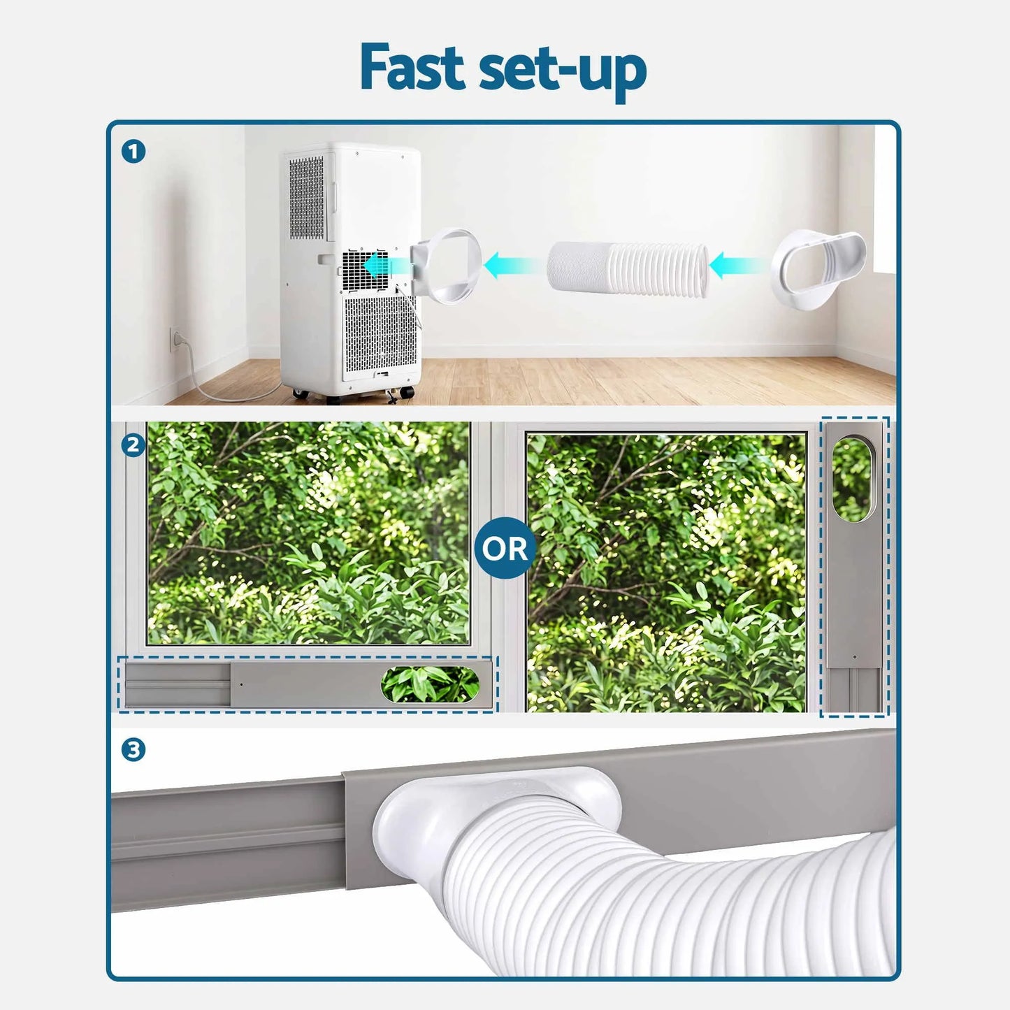 Devanti Portable Air Conditioner 9000 BTU 3-in-1 with Remote Control - Image 8