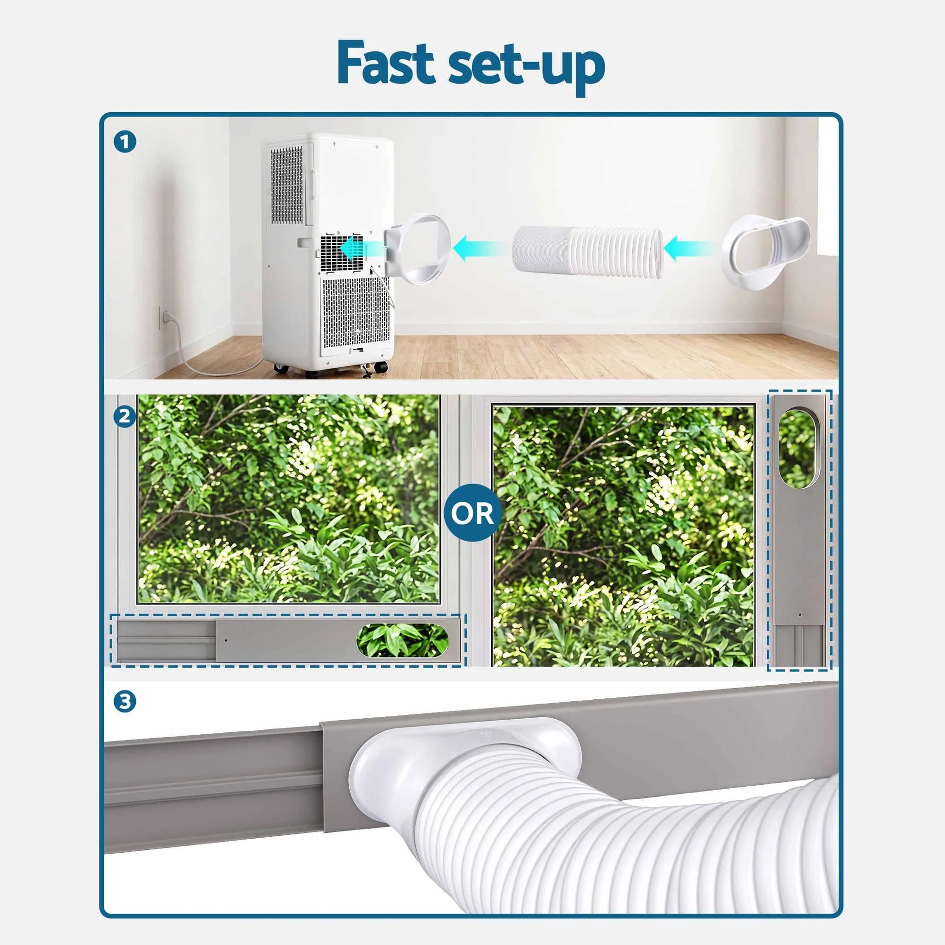 Devanti Portable Air Conditioner 9000 BTU 3-in-1 with Remote Control - Image 8