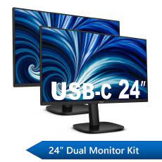 Philips 24" Dual Monitor Dock Kit - Monitors