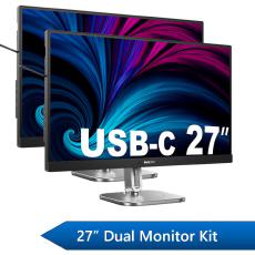 Philips 27" Dual Monitor Dock Kit - Monitors