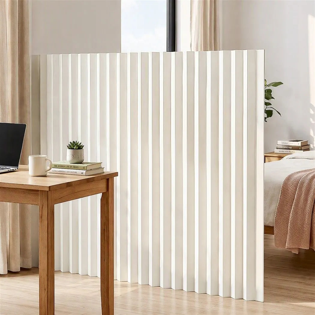 Artiss Paper Room Divider Folding Partition Screen Honeycomb Privacy Screen Freestanding 150cm White