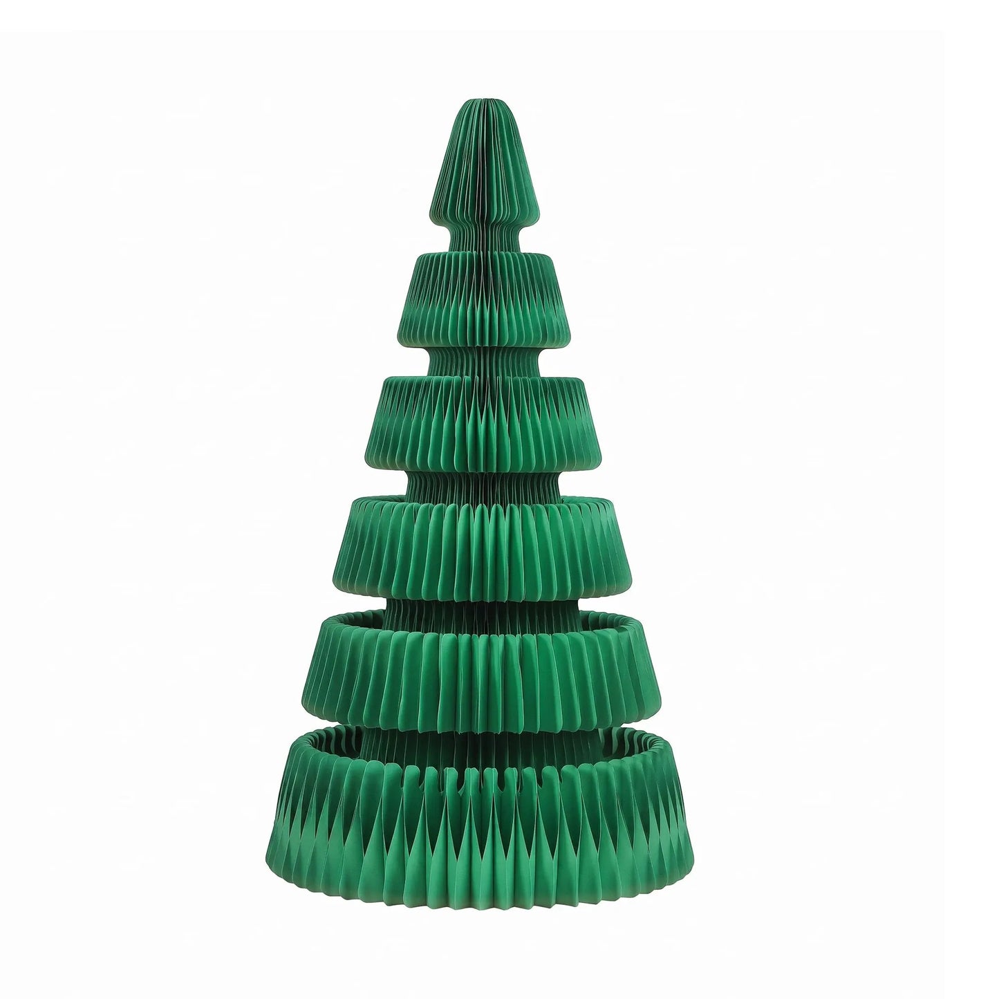 Jingle Jollys Paper Christmas Tree 111CM w/ Star Topper LEDs Xmas Decorations Kit Home Office Green - Image 4