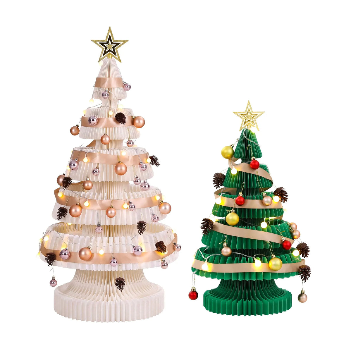 Jingle Jollys Prelit Christmas Tree Decorations Bundle Foldable Quick Setup - Image 4