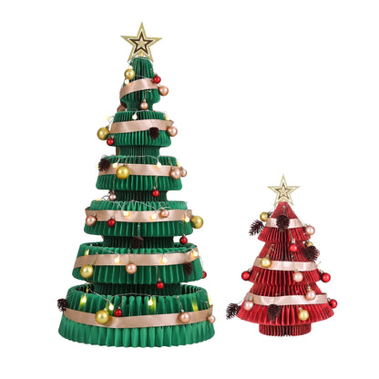 Jingle Jollys 47cm&111cm Christmas Tree Decoration Foldable Xmas Paper Tree - Image 4