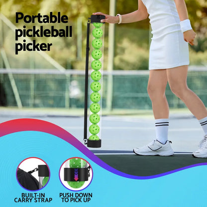 Everfit 12PC Pickleball Collector Set Multi-Ball Retriever Portable Storage Adjustable Strap - Image 4