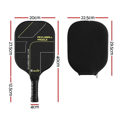 Everfit 2PCS Pickleball Paddles Set Outdoor Pickle Balls Rackets with Cover Bag Training - Image 2