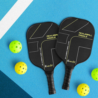 Everfit 2PCS Pickleball Paddles Set Outdoor Pickle Balls Rackets with Cover Bag Training - Image 7