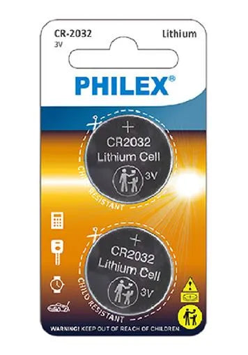 Sansai Lithium Button Coin Lithium Battery CR2032 3V - 2BP for Motherboard Danger of swallowing K...
