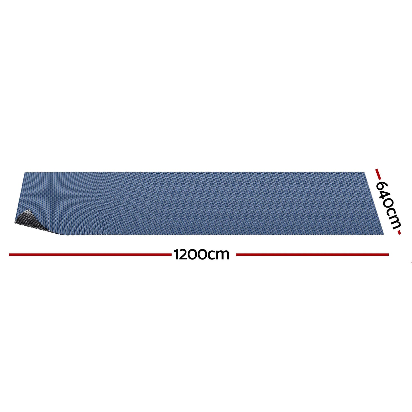Aqua Buddy Pool Cover 500 Micron 12x6.4m Swimming Pool Solar Blanket Blue Black - Image 2