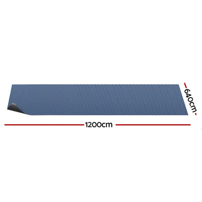 Aqua Buddy Pool Cover 500 Micron 12x6.4m Swimming Pool Solar Blanket Blue Black - Image 2