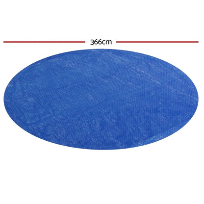 Aqua Buddy Pool Cover Fit 3.66m Round Above-ground Swimming Pool Blanket Blue - Image 2